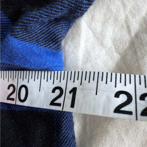 Columbia Blue Black Buffalo Plaid Flannel Shirt Men’s Medium-cabincore - Picture 6 of 7